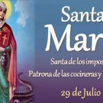 Oración a Santa Marta