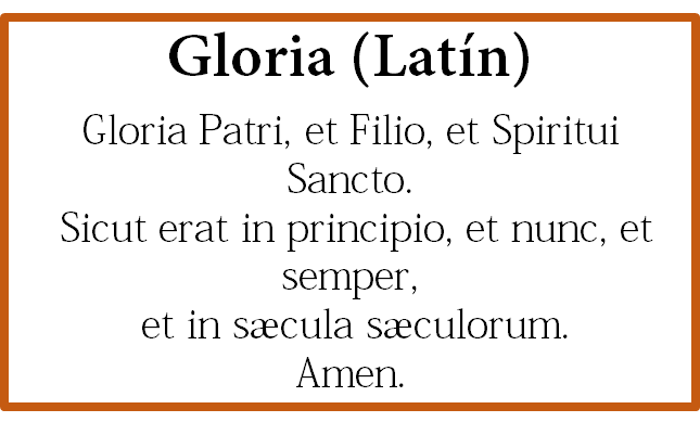 Oración sobre El Gloria, esbiblia