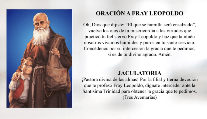 Oración a Fray Leopoldo, esbiblia
